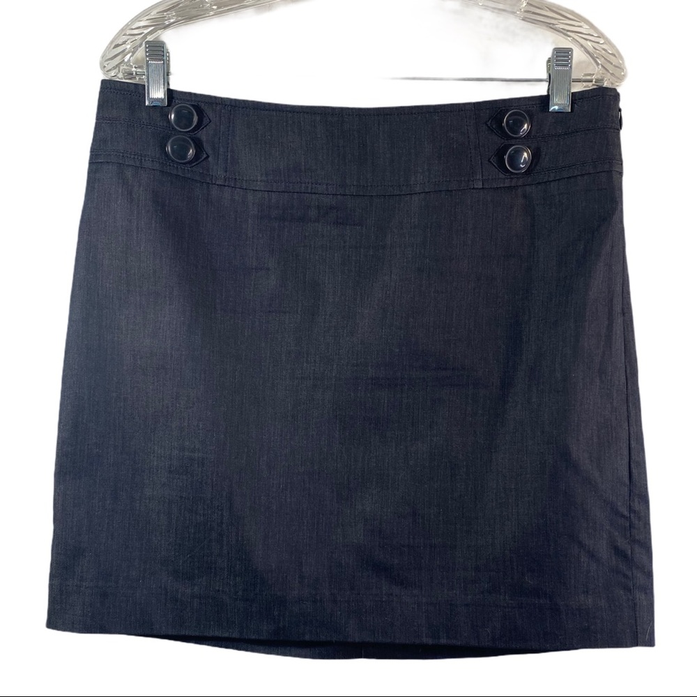 Loft skirt 8 Petite mini lightweight denim blue